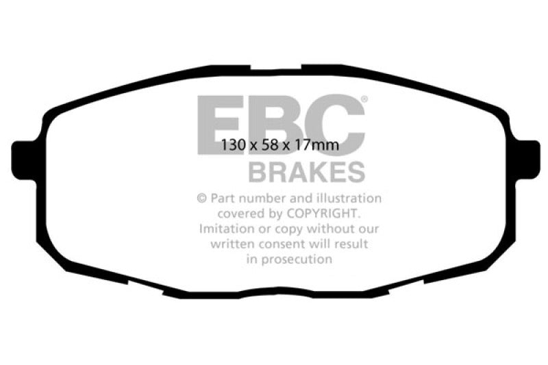 EBC Greenstuff Brake Pad Sets - EBC 09-12 Hyundai Elantra 2.0 Touring Greenstuff Front Brake Pads