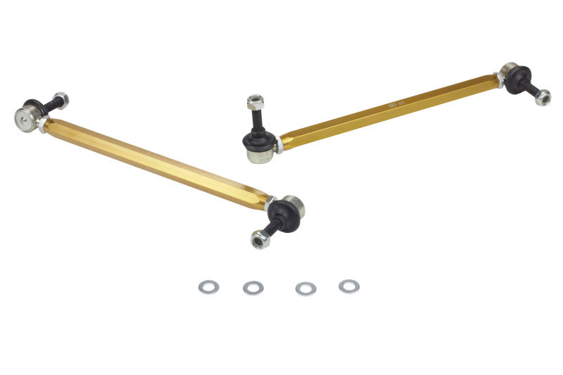 WL Sway Bar Links - Whiteline 02-06 R53 & 06+ R56 Mini Cooper S  Front Swaybar link kit-adjustable ball end links