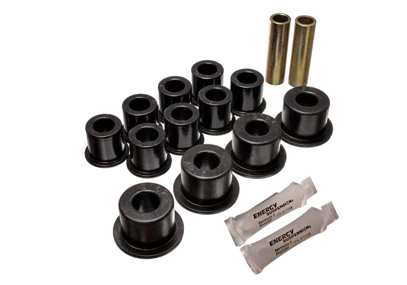 ES Spring/Shackle Bush - Black - Energy Suspension 87-93 Isuzu Trooper Rear Leaf Spring Bushing Set