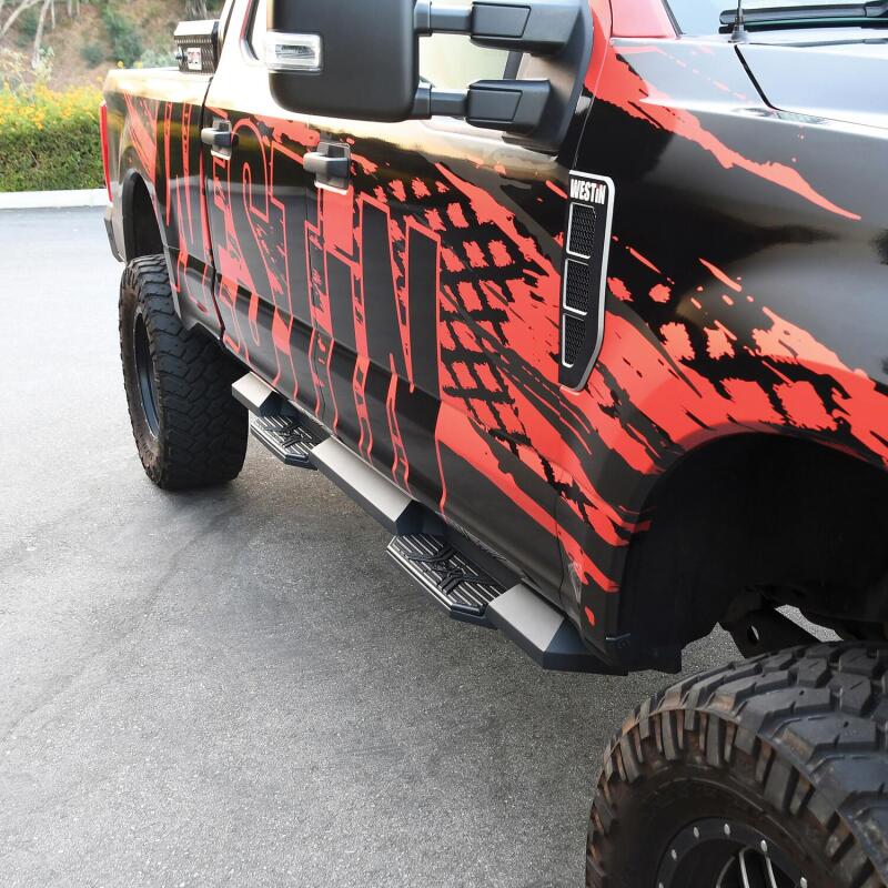 WES Nerf Bars - HDX Xtreme - Westin/HDX 17-18 Ford F-150 SuperCrew Xtreme Nerf Step Bars - Textured Black