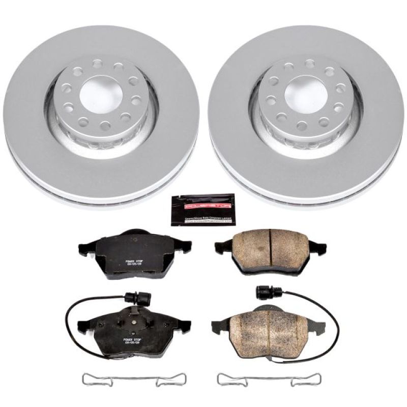 PSB Z23 Evolution Coated Kit - Power Stop 97-99 Audi A8 Front Z23 Evolution Sport Coated Brake Kit