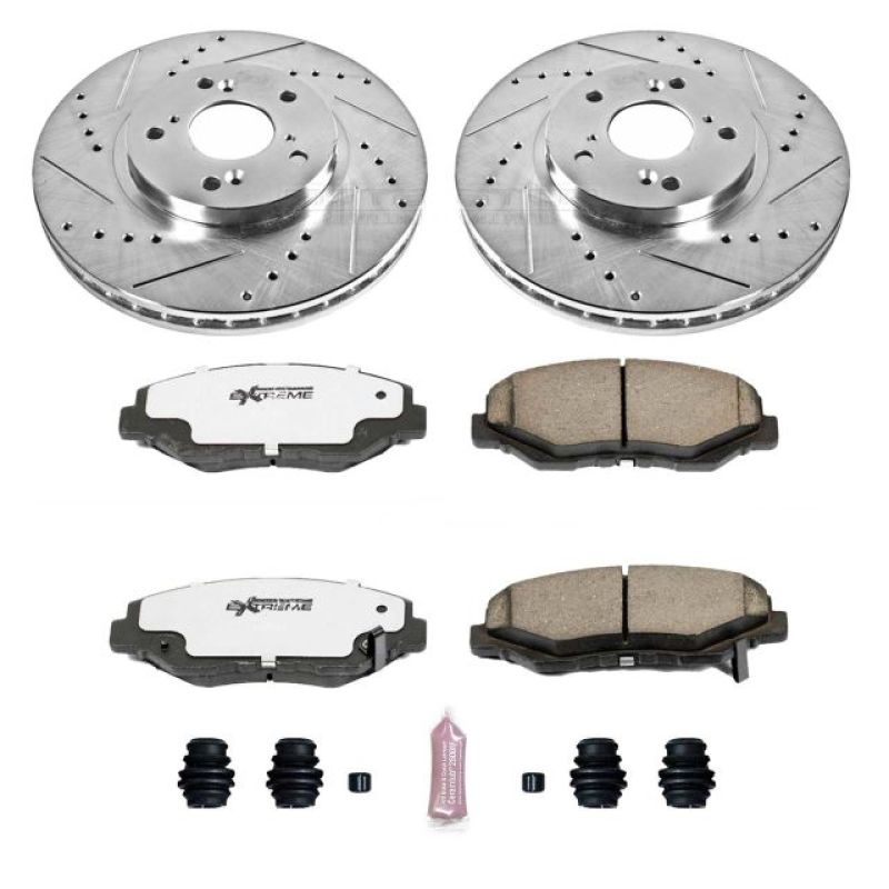 PSB Z26 Street Warrior Kit - Power Stop 03-08 Honda Pilot Front Z26 Street Warrior Brake Kit