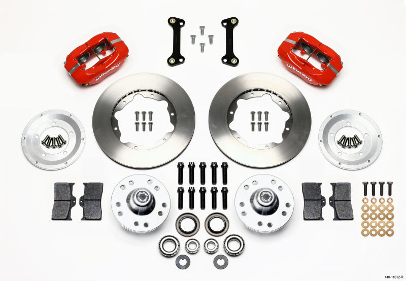 WIL Dynalite Brake Kit - Wilwood Forged Dynalite Front Kit 11.00in Red 82-92 Camaro//Firebird