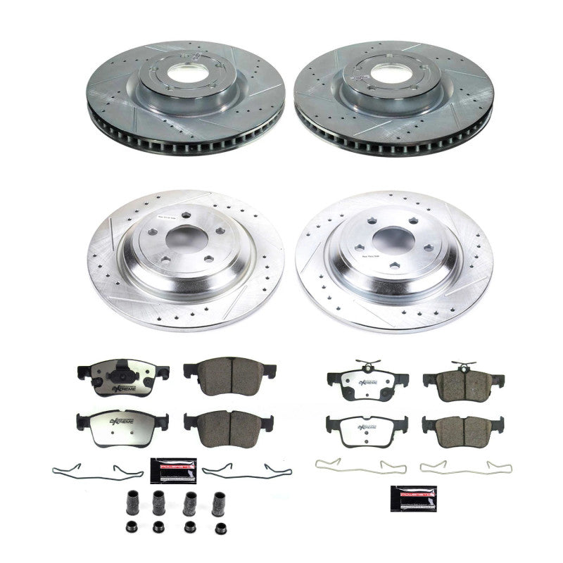 PSB Z36 Truck & Tow Kit - Power Stop 21-22 Ford Bronco Sport Front & Rear Z36 Truck & Tow Brake Kit