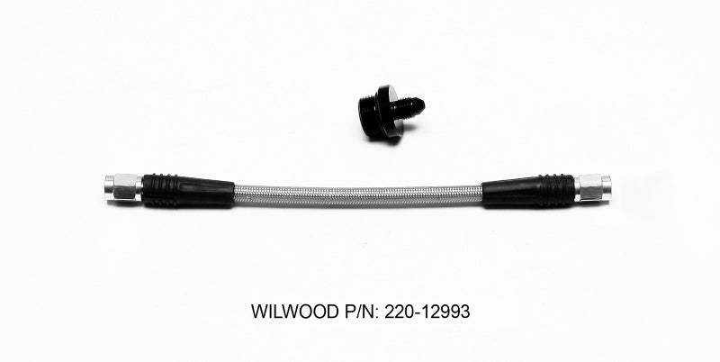 WIL Flexline Brake Hose - Wilwood Flexline Kit Billet Reservoir 8.00in