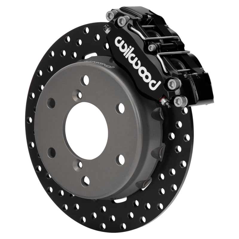 WIL UTV Big Brake Kits - Wilwood 2024 Can Am Maverick Front Brake Kit 11.60in Drilled - Black