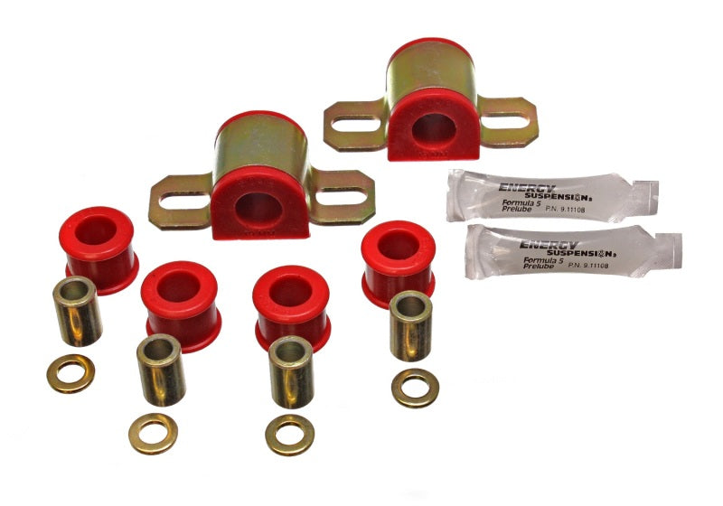 ES Sway Bar Bushings - Red - Energy Suspension 90-97 Mazda Miata Red 19mm Front Sway Bar Bushings (includes Sway Bar End Link Bus