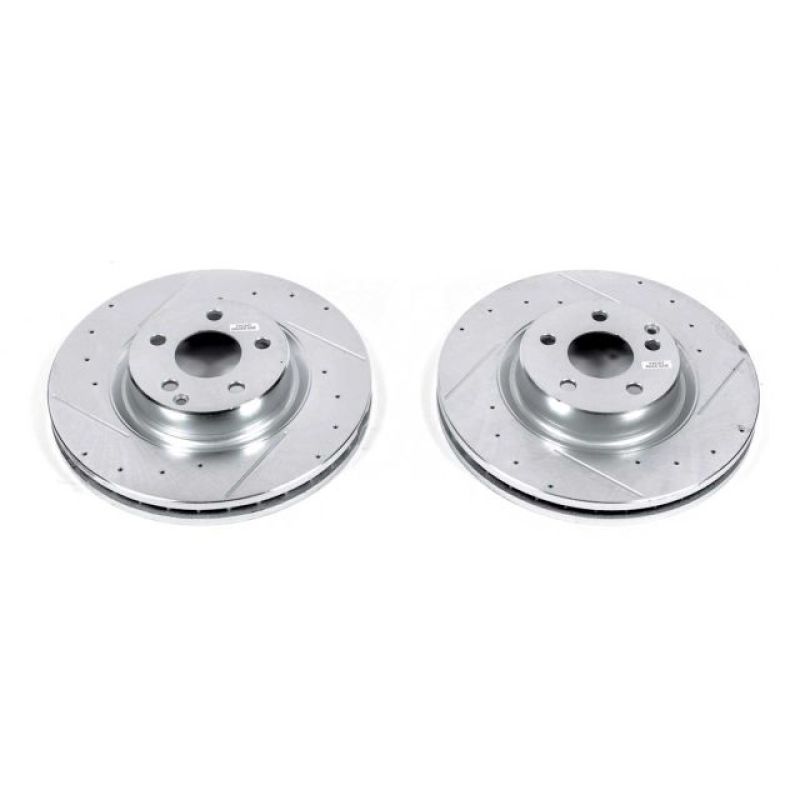 PSB Evolution Drill/Slot Rotor - Power Stop 2006 Mercedes-Benz CLS500 Front Evolution Drilled & Slotted Rotors - Pair