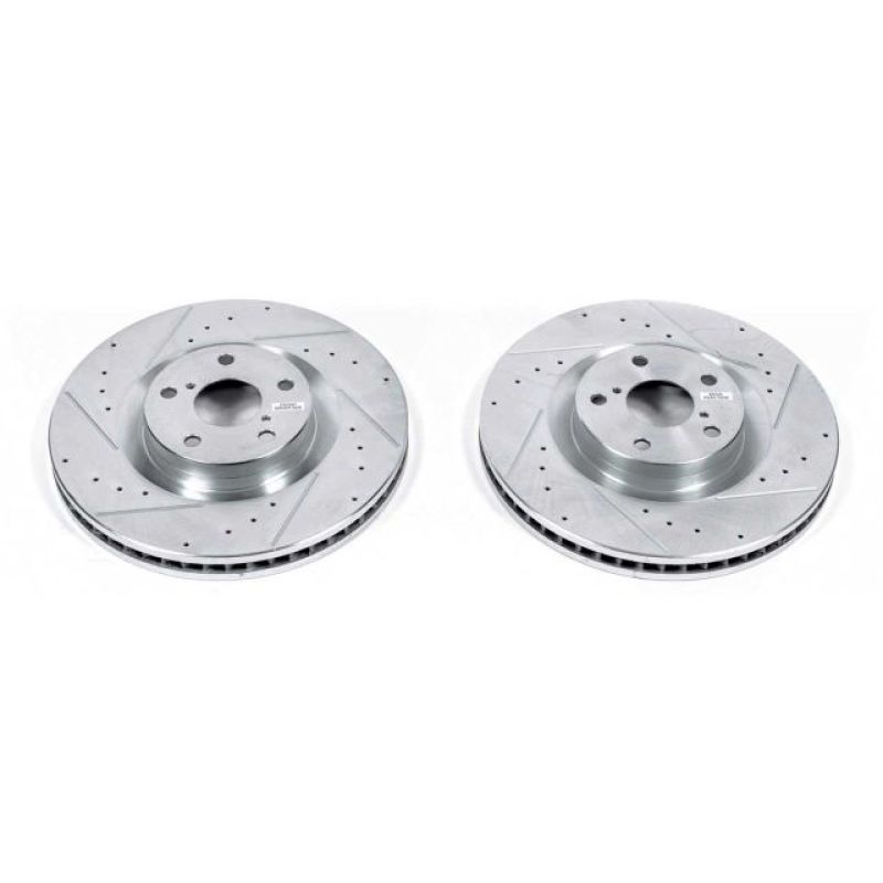 PSB Evolution Drill/Slot Rotor - Power Stop 09-10 Lexus GS350 Front Evolution Drilled & Slotted Rotors - Pair