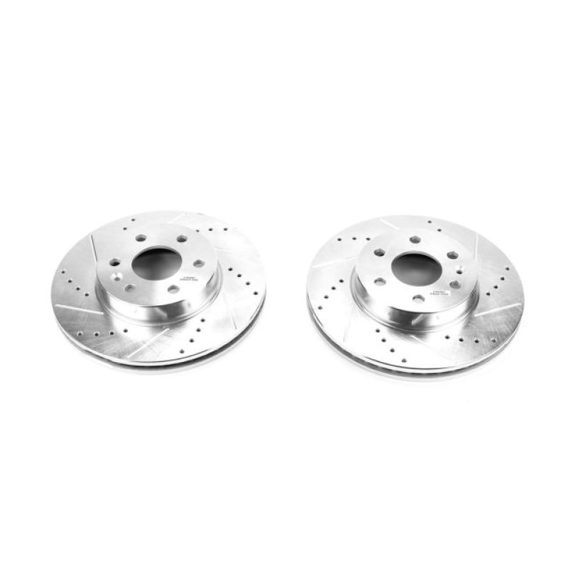 PSB Evolution Drill/Slot Rotor - Power Stop 15-19 Chevrolet Colorado Front Evolution Drilled & Slotted Rotors - Pair