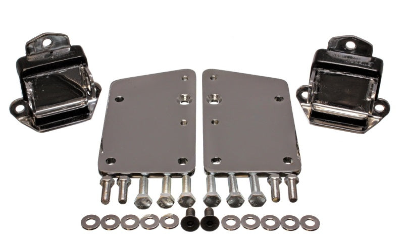 ES Motor Mounts - Black - Energy Suspension LS Series Black Motor Conversion Set - Chrome Plated