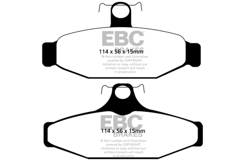 EBC Redstuff Brake Pad Sets - EBC 93-00 Aston Martin Virage 5.3 (AP Caliper) Redstuff Rear Brake Pads