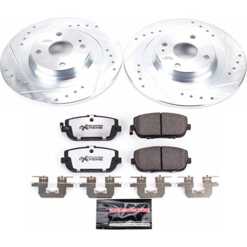 PSB Z26 Street Warrior Kit - Power Stop 17-19 Fiat 124 Spider Rear Z26 Street Warrior Brake Kit