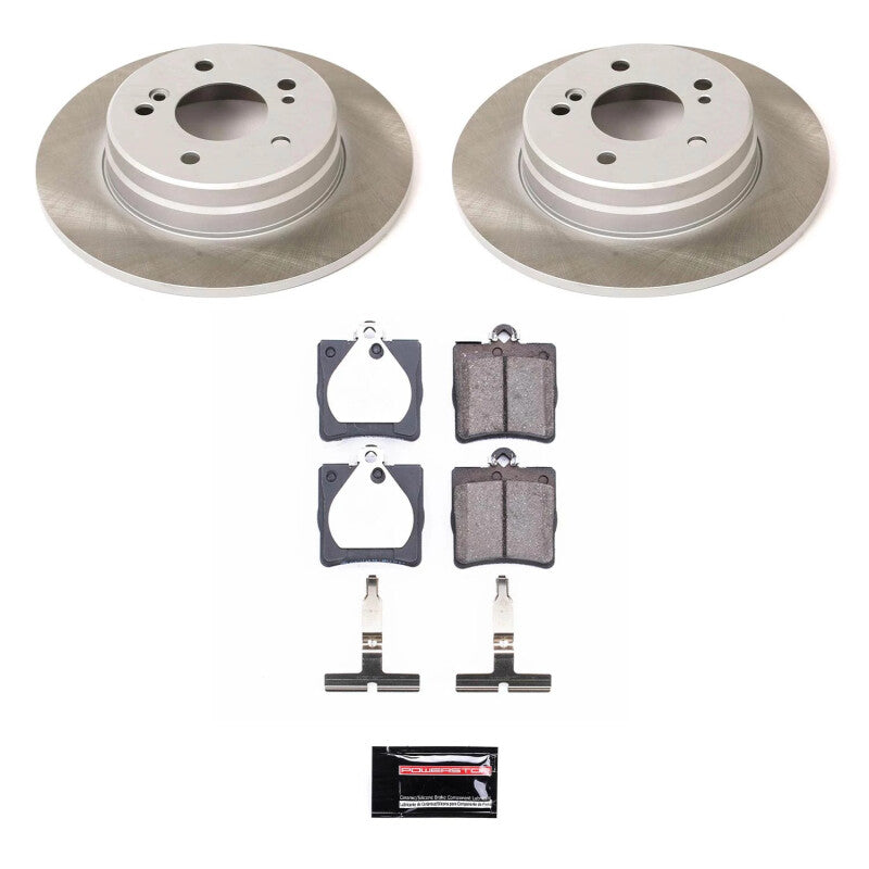 PSB Semi-Coated Rotor Kits - Power Stop 01-04 Mercedes-Benz SLK320 Rear Semi-Coated Rotor Kit