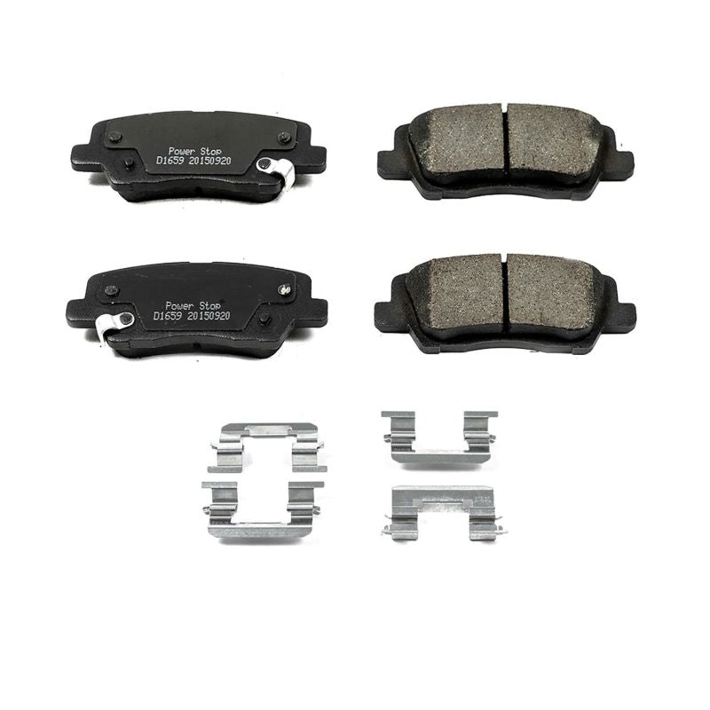 PSB Z17 Evolution Brake Pads - Power Stop 13-18 Cadillac ATS Rear Z17 Evolution Ceramic Brake Pads w/Hardware