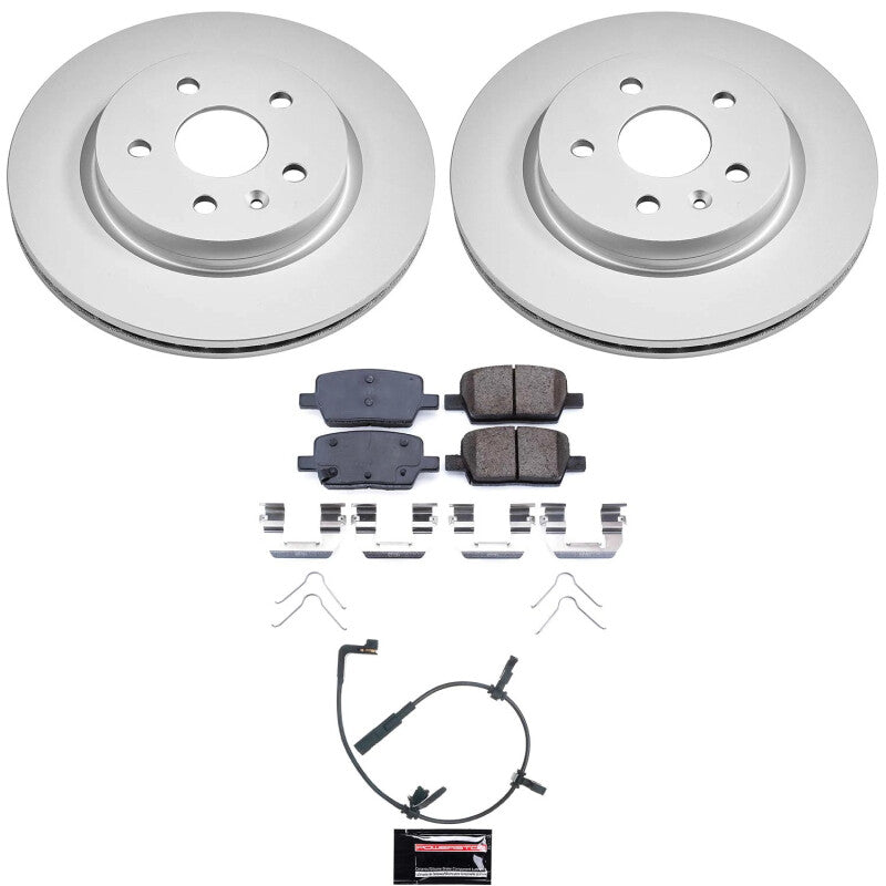 PSB Z17 Evolution Coated Kit - Power Stop 2020 Cadillac CT6 Rear Z17 Coated Brake Kit