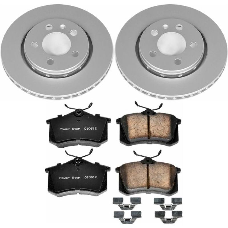 PSB Z23 Evolution Coated Kit - Power Stop 00-06 Audi TT Quattro Rear Z23 Evolution Sport Coated Brake Kit