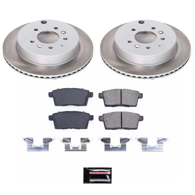PSB Semi-Coated Rotor Kits - Power Stop 07-12 Mazda CX-7 Rear Semi-Coated Rotor Kit