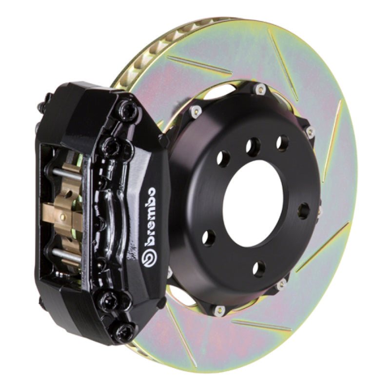 BRB Big Brake Kits - Brembo 05-10 Jetta Front GT BBK 4 Piston Cast 2pc 328x28 2pc Rotor Slotted Type1-Black