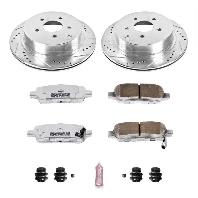 PSB Z26 Street Warrior Kit - Power Stop 03-12 Infiniti FX35 Rear Z26 Street Warrior Brake Kit