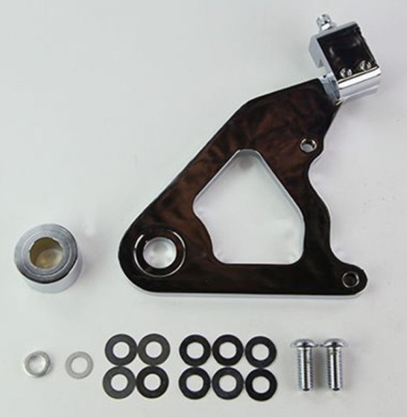 WIL Caliper Brackets - Wilwood Caliper Mounting Kit Chrome w/Bracket GP310 2000-Present Softail
