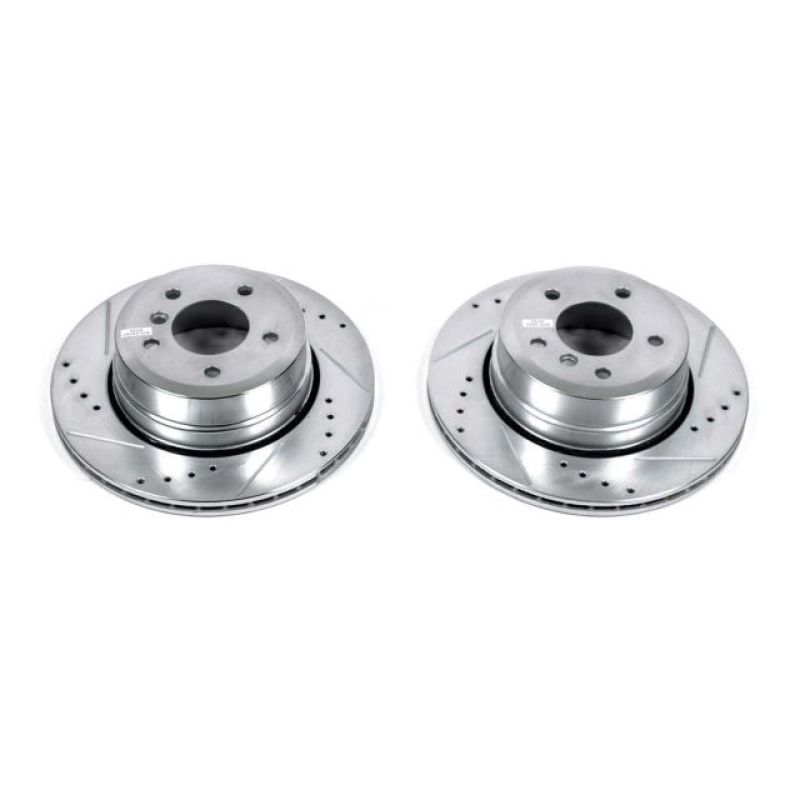 PSB Evolution Drill/Slot Rotor - Power Stop 06-07 BMW 525xi Rear Evolution Drilled & Slotted Rotors - Pair
