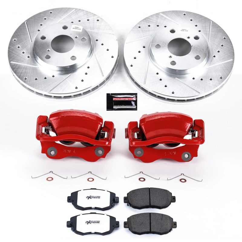 PSB Red Calipers - Power Stop 01-05 Lexus IS300 Front Z26 Street Kit w/Cals