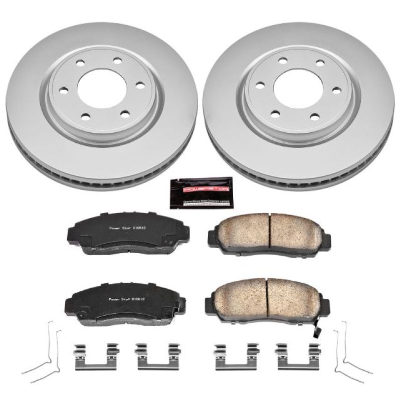 PSB Z17 Evolution Coated Kit - Power Stop 11-13 Infiniti QX56 Front Z17 Evolution Geomet Coated Brake Kit