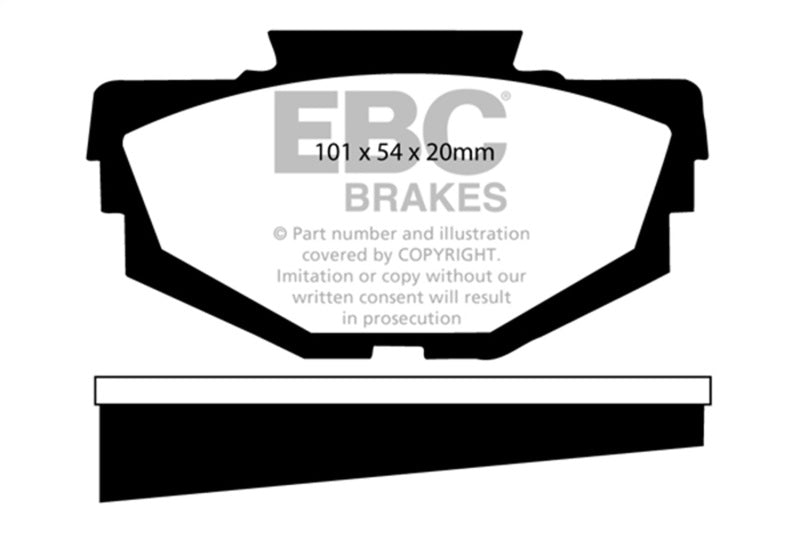 EBC Greenstuff Brake Pad Sets - EBC 68-71 Austin America 1.3 Greenstuff Front Brake Pads