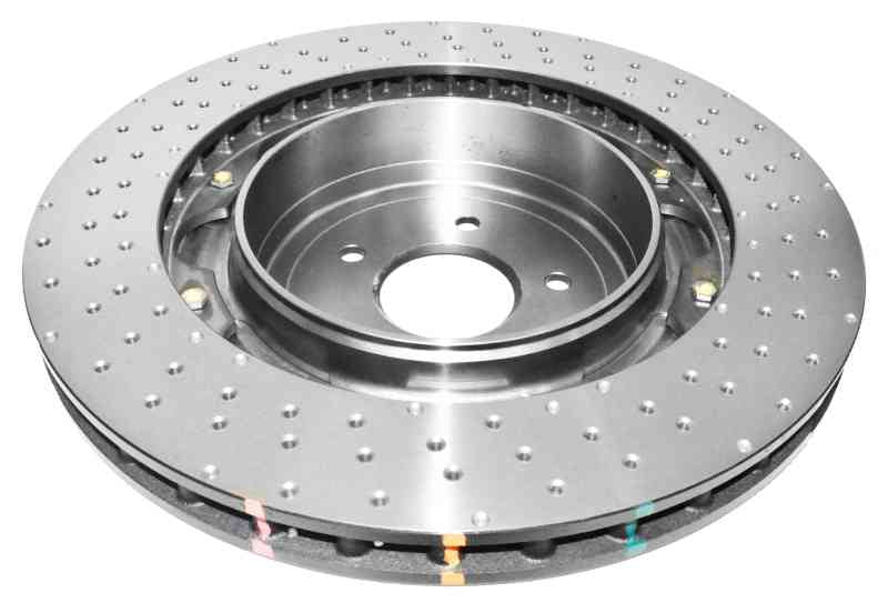 DBA 5000 Series Drilled Rotors - DBA 15-20 Ford Mustang GT (w/Performance Package) Rear 5000 Series Drilled Rotor w/Black Hat