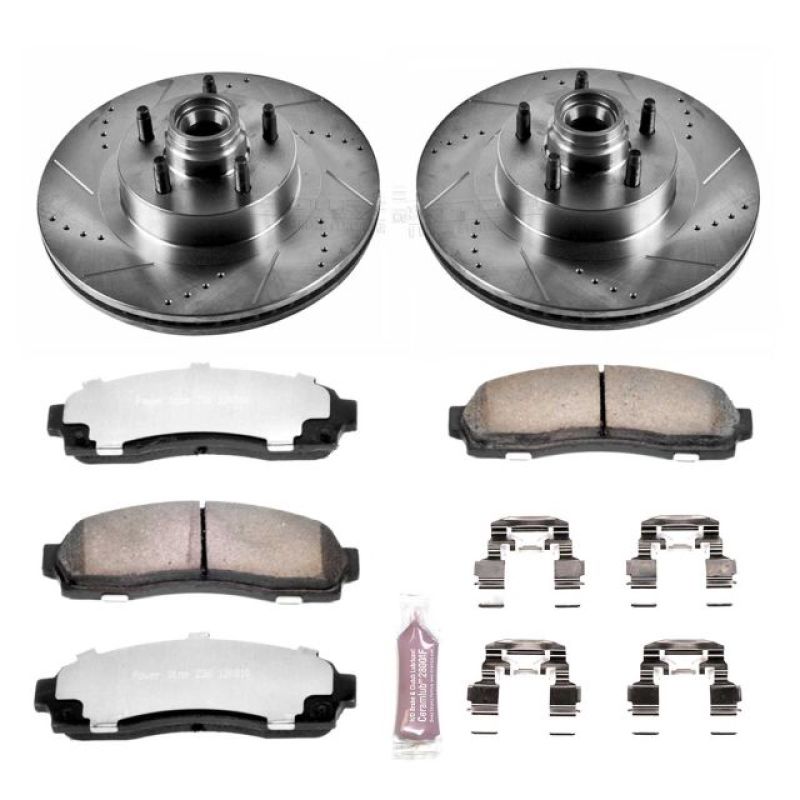 PSB Z36 Truck & Tow Kit - Power Stop 01-03 Ford Explorer Sport Front Z36 Truck & Tow Brake Kit