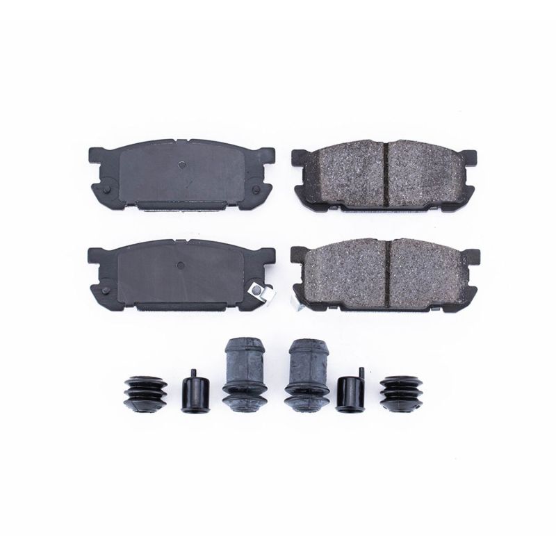 PSB Z17 Evolution Brake Pads - Power Stop 01-05 Mazda Miata Rear Z17 Evolution Ceramic Brake Pads w/Hardware