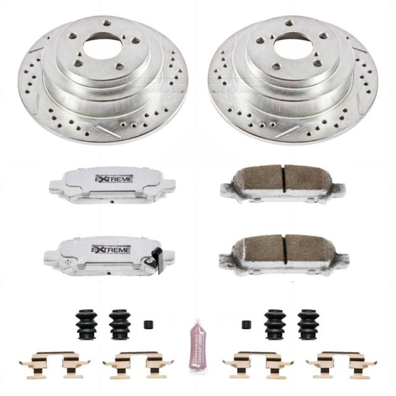 PSB Z26 Street Warrior Kit - Power Stop 98-03 Subaru Forester Rear Z26 Street Warrior Brake Kit