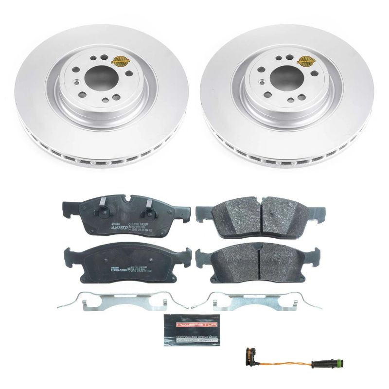 PSB Euro-Stop Kit - Power Stop 2016 Mercedes-Benz GLE300d Front Euro-Stop Brake Kit