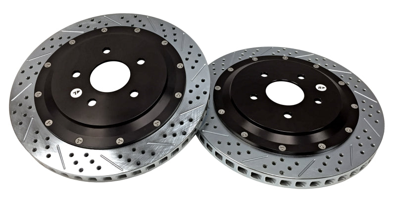 BAE Eradispeed Rotors - Baer Brakes 04-09 Cadillac XLR Eradispeed+ Rear SDZ 2-Piece Performance Brake Rotors