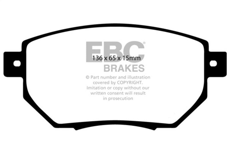EBC Greenstuff Brake Pad Sets - EBC 05-06 Nissan Altima 3.5 SE-R Greenstuff Front Brake Pads