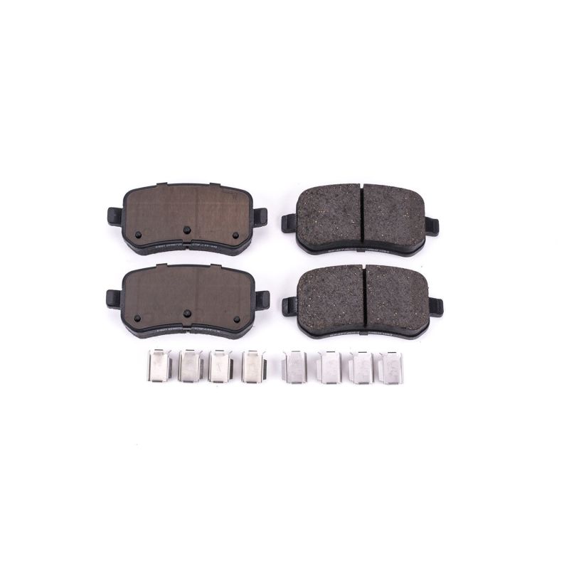 PSB Z17 Evolution Brake Pads - Power Stop 04-07 Ford Freestar Rear Z17 Evolution Ceramic Brake Pads w/Hardware