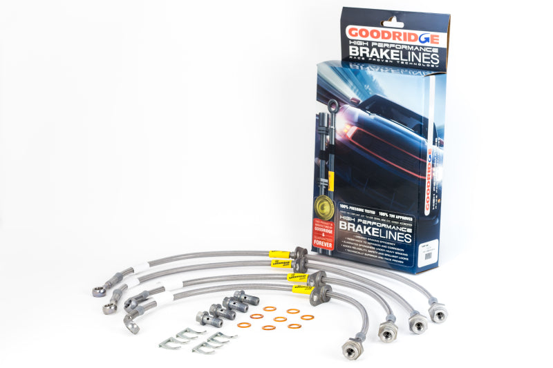 GR G-Stop Brake Line Kits - Goodridge 10-15 Chevrolet Camaro Stainless Steel Brake Line Kit