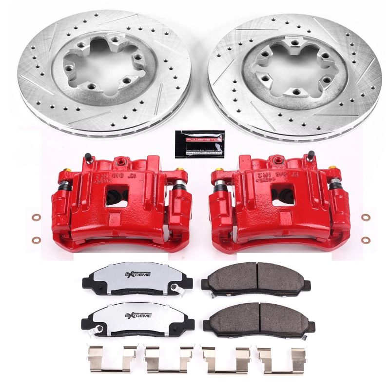 PSB Z36 Truck & Tow Kit w/Cals - Power Stop 04-08 Chevrolet Colorado Front Z36 Truck & Tow Brake Kit w/Calipers