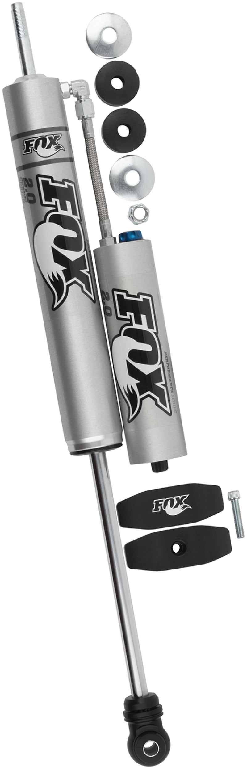 FOX 2.0 Factory Shock - Fox 07+ Jeep JK 2.0 Factory Series 9.6in. Smooth Body R/R Front Shock w/CD Adj. / 1.5-3.5in. Lift