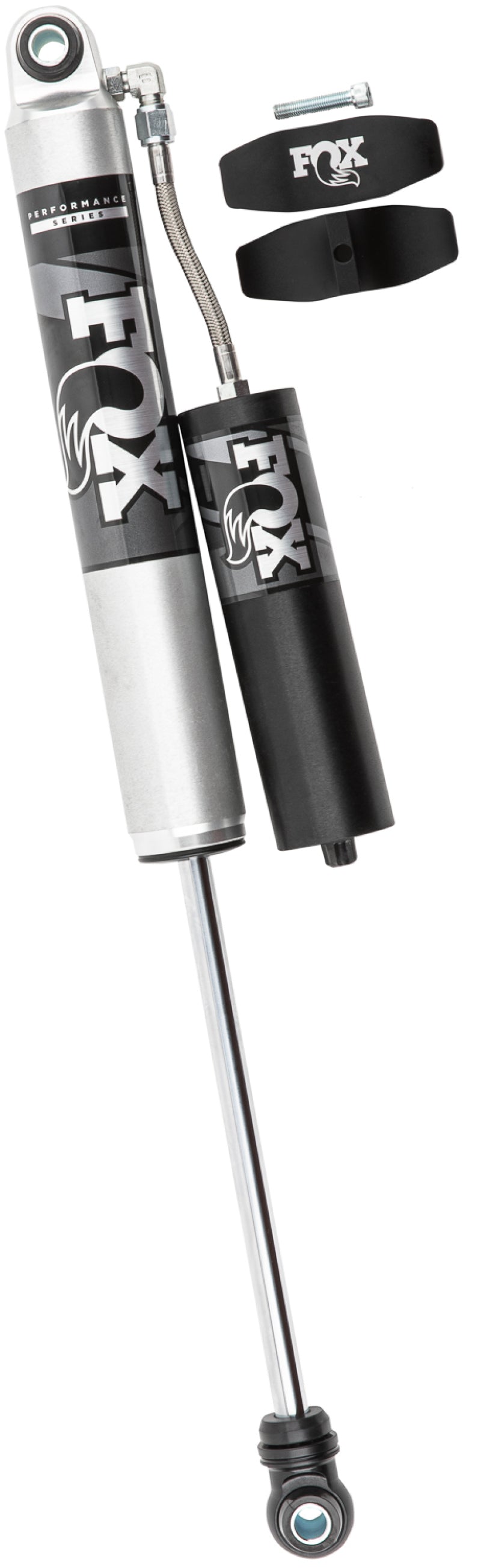 FOX 2.0 Perf Shock - Fox 20+ GM 2500/3500 HD 2.0 Performance Series Smooth Body Reservoir Rear Shock 0-1in Lift