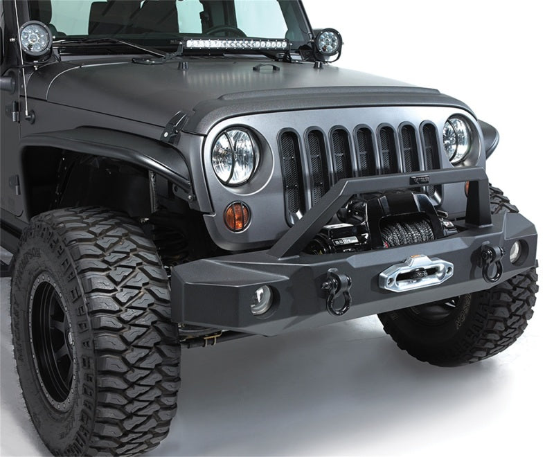 RAM Trail Bumpers - Rampage 2007-2018 Jeep Wrangler(JK) Trailguard Front Bumper - Black