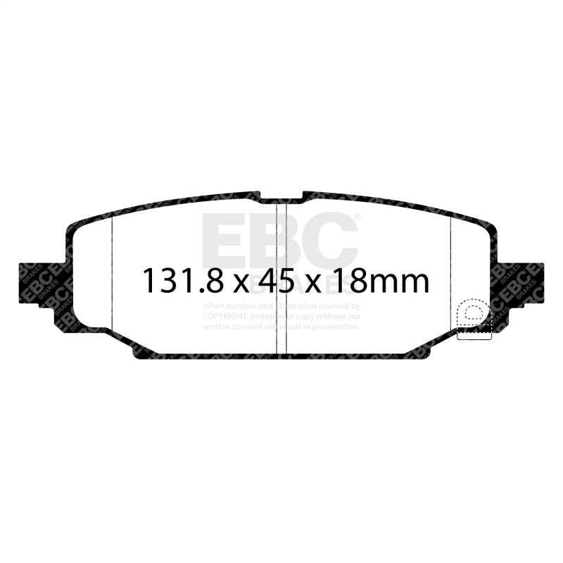 EBC Ultimax2 Brake Pad Sets - EBC 2018+ Jeep Wrangler (JL) Ultimax Rear Brake Pads
