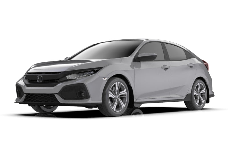 RAL UR Blk Flap/Dark Grey Logo - Rally Armor 17-21 Honda Civic Sport/Sport Touring Black UR Mud Flap w/Dark Grey Logo