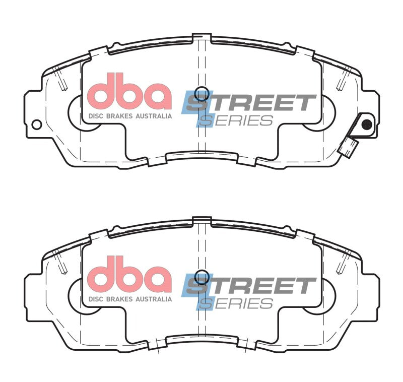 DBA Street Series Brake Pads - DBA 07-12 Acura RDX AWD Street Series Front Brake Pads