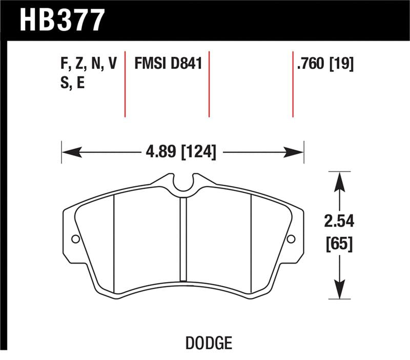 HAWK HP+ Brake Pad Sets - Hawk SRT4 HP+ Street Front Brake Pads
