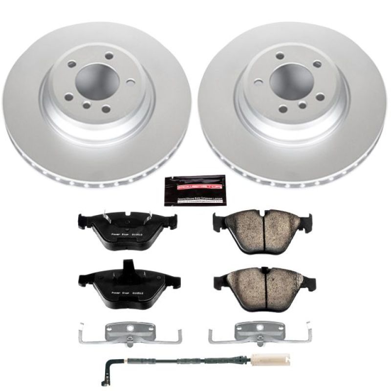 PSB Z23 Evolution Coated Kit - Power Stop 2009 BMW 335i xDrive Front Z23 Evolution Sport Coated Brake Kit