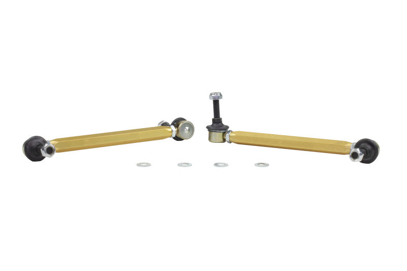 WL Sway Bar Links - Whiteline 02-06 Mini Cooper S Front Swaybar link kit-Adjustable ball end links