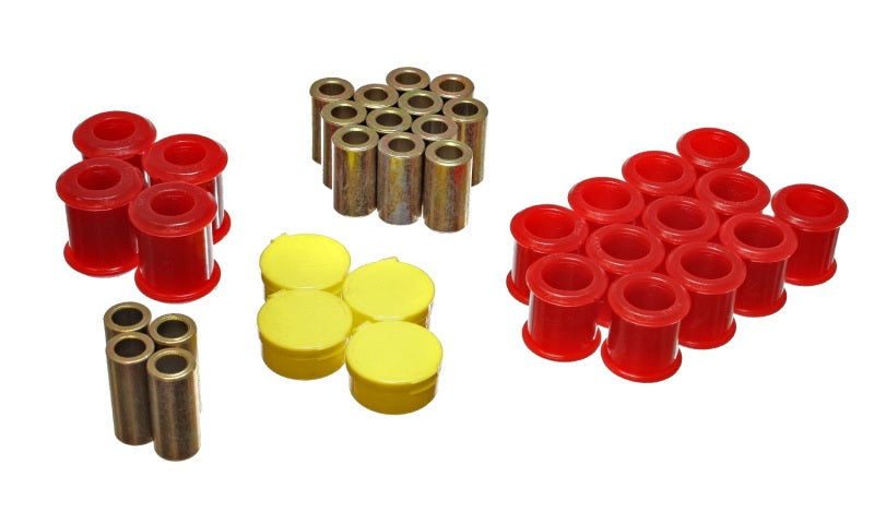 ES Cntrl Arm Bushings - Red - Energy Suspension 89-94 Nissan 240SX (S13) Red Rear Control Arm Bushing Set
