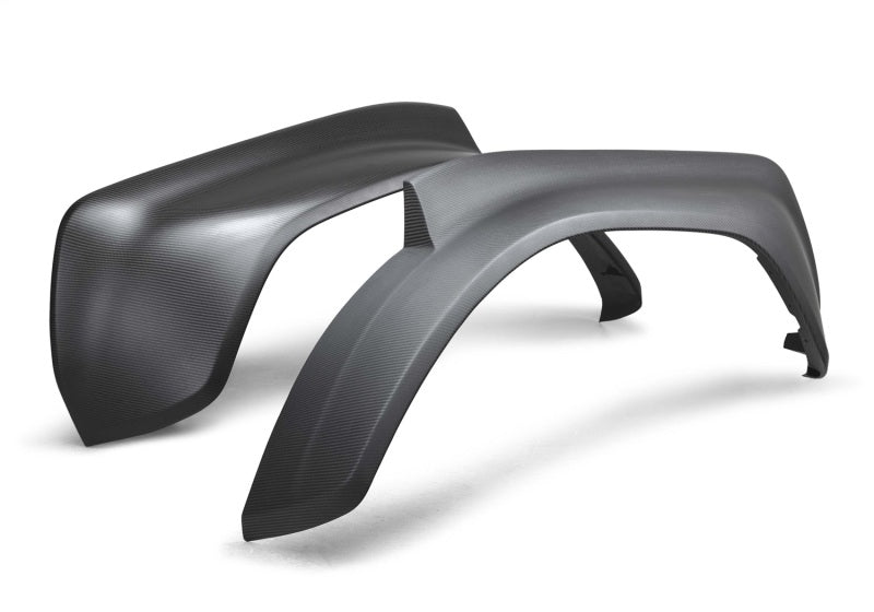 FR Fender Covers - Ford Racing 22-24 Ford Bronco Raptor Carbon Fiber Rear Fender Flare Set - Matte Finish